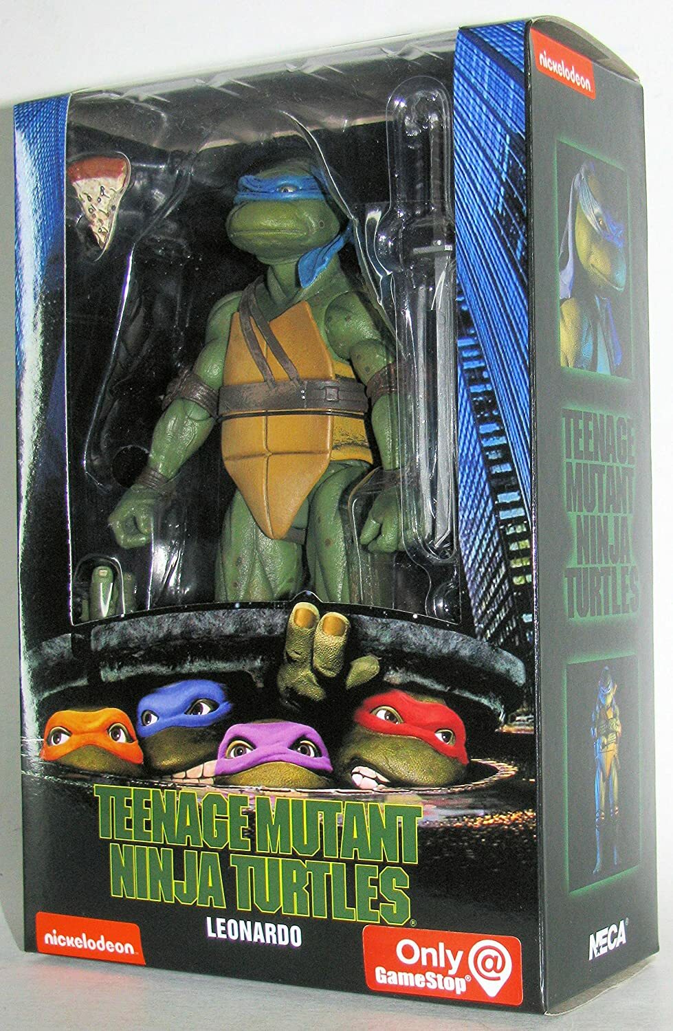 NECA TEENAGE MUTANT NINJA TURTLES 1990 MOVIE LEONARDO 6.5\